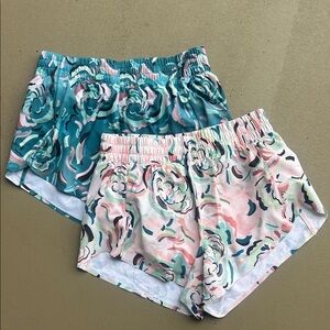 Athleta Hustle 3” Floral Patterned Athletic Shorts
